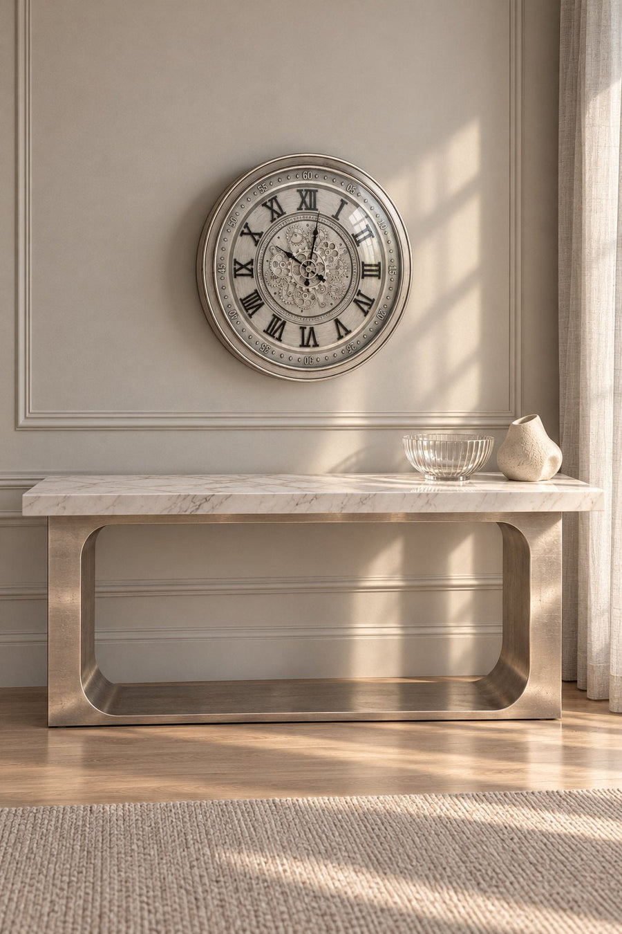 Metasery 60 cm Çarklı Duvar Saati – Model 06 — iç mekân görünümü 3
