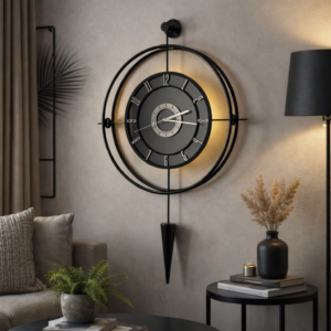 lavinya füme aynalı exclusive gold duvar saati (kopya)