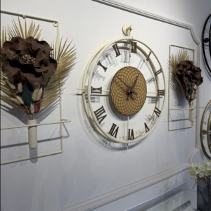 Home chakra roma gümüş kadran exclusive modern duvar saati (kopya)