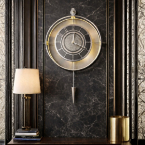 lavinya gümüş aynalı exclusive silver duvar saati