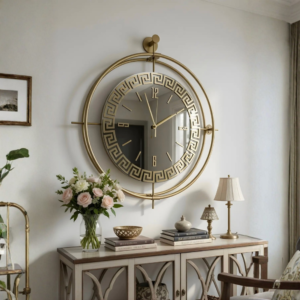 Home versay gold aynalı ledli exclusive duvar saati