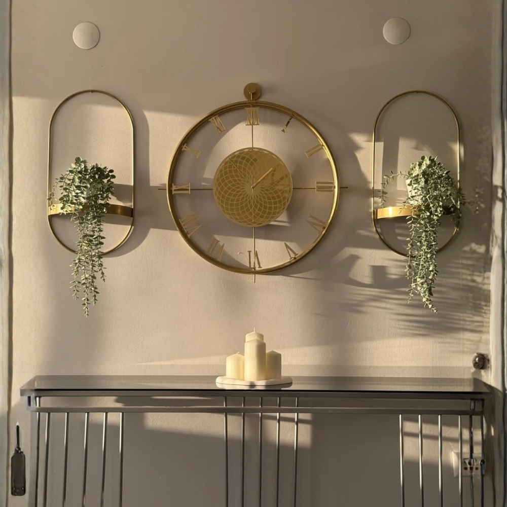 gold oval dekor duvar rafı modern metal gold oval dekor duvar rafı modern metal